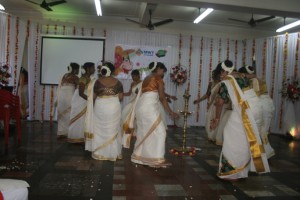 IHM staff Ms Ann and group, with traditional dance performance-  Thiruvathira